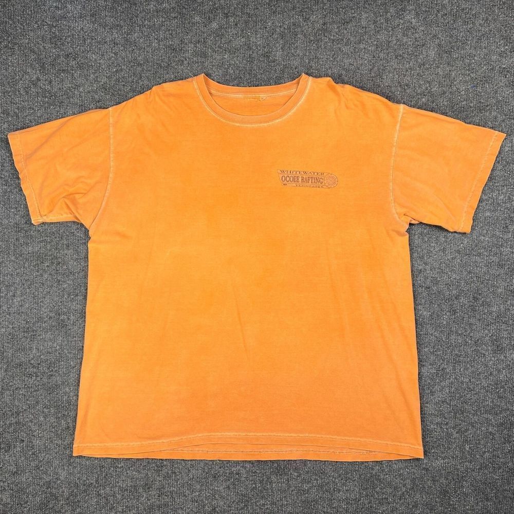Ocoee River Whitewater Rafting T Shirt Adult XL Tennessee Rapids Orange Tee
